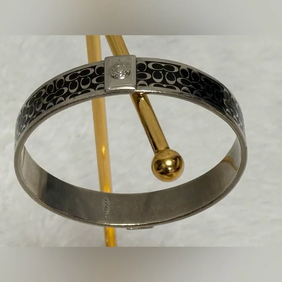 Coach Elegant Silver and Black Bracelet - Picture 2 of 8